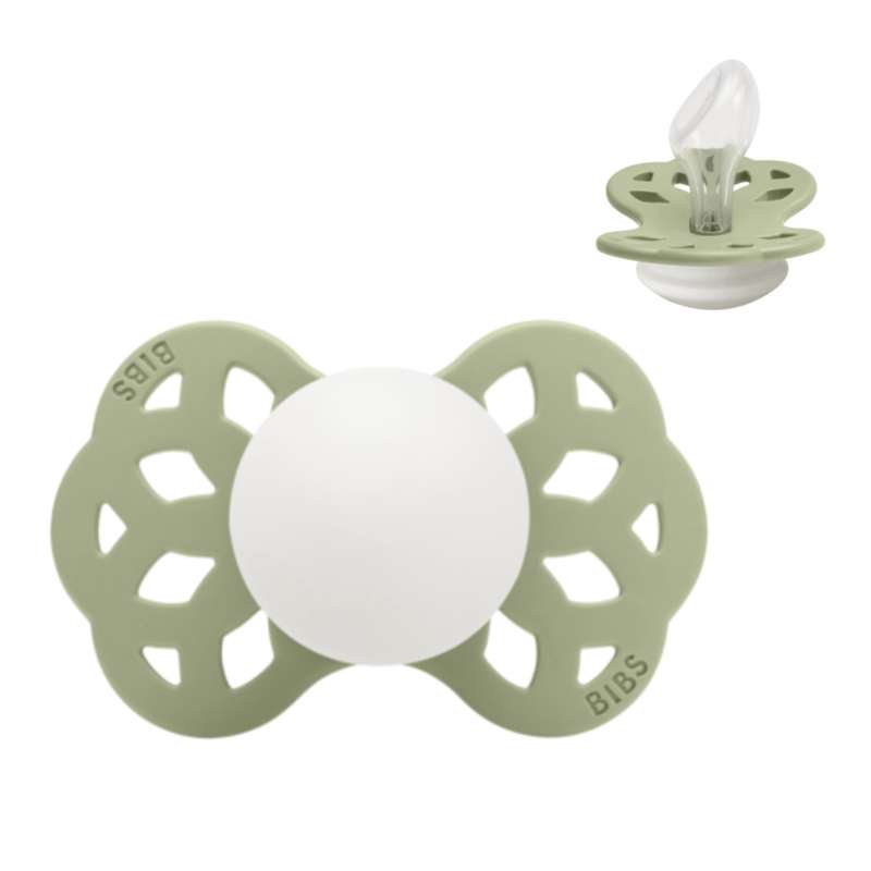 Anatomisk Infinity Sut   Str. 2   Silikone   Glow   Sage fra Bibs