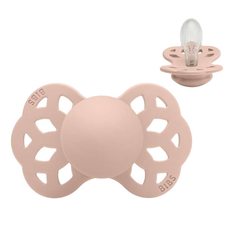 Symmetrisk Infinity Sut   Str. 2   Silikone   Blush fra Bibs