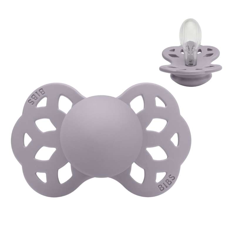 Symmetrisk Infinity Sut   Str. 2   Silikone   Fossil Grey fra Bibs