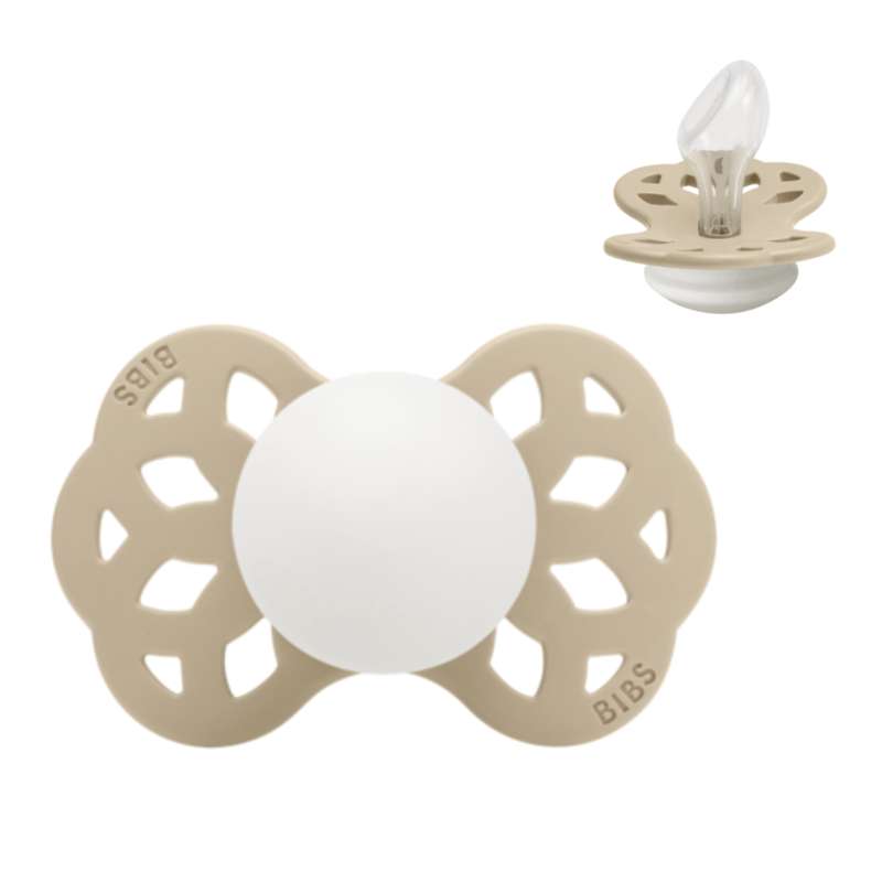 Anatomisk Infinity Sut   Str. 2   Silikone   Glow   Vanilla fra Bibs