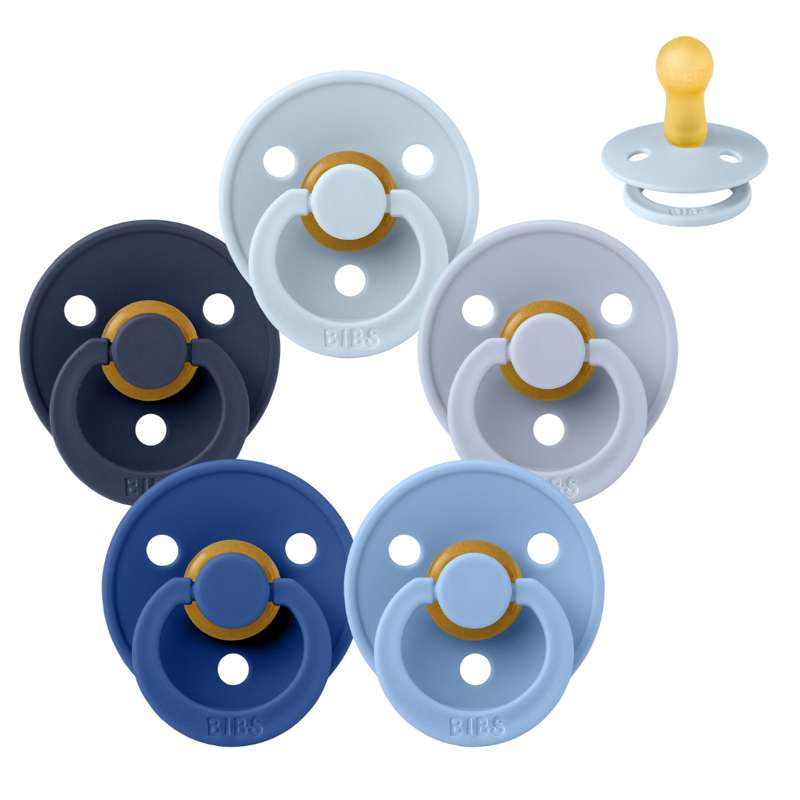 Rund Colour Sut   Sampak   5 Stk.   Str. 2   Blue Eyed Baby fra Bibs