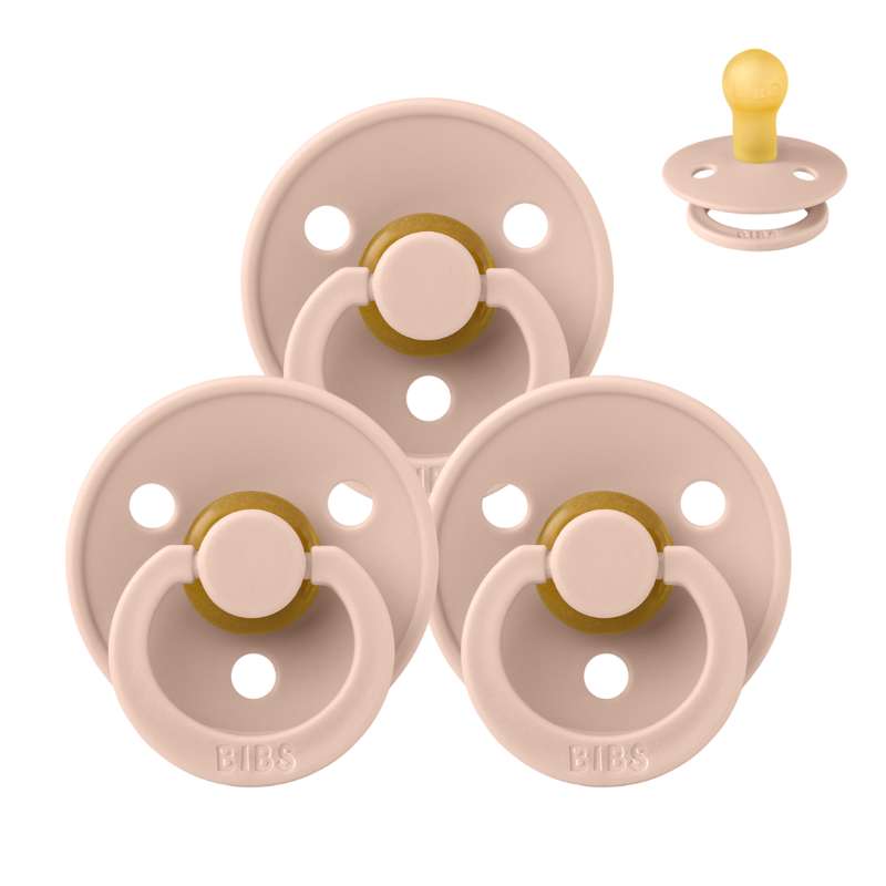 Rund Colour Sut Sampak 3 Stk. Str. 1 Blush fra Bibs