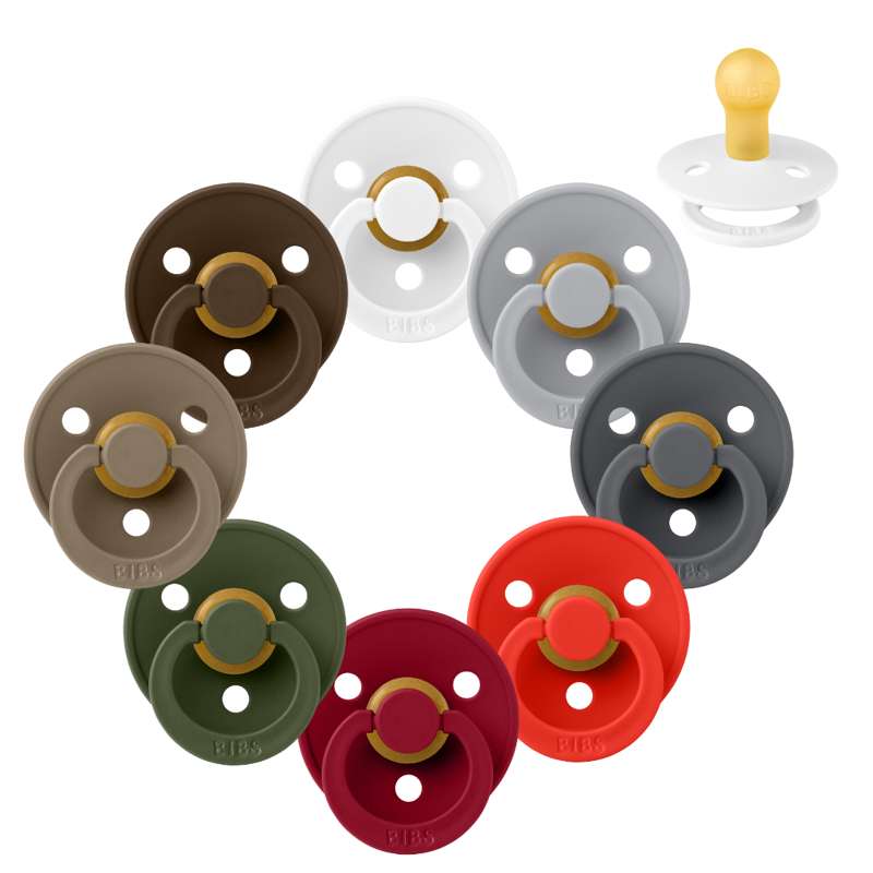 Rund Colour Sut Sampak 8 Stk. Str. 1 The Christmas Collection fra Bibs