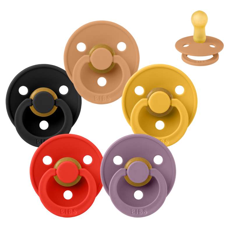 Rund Colour Sut Sampak 5 Stk. Str. 2 Happy Halloween fra Bibs