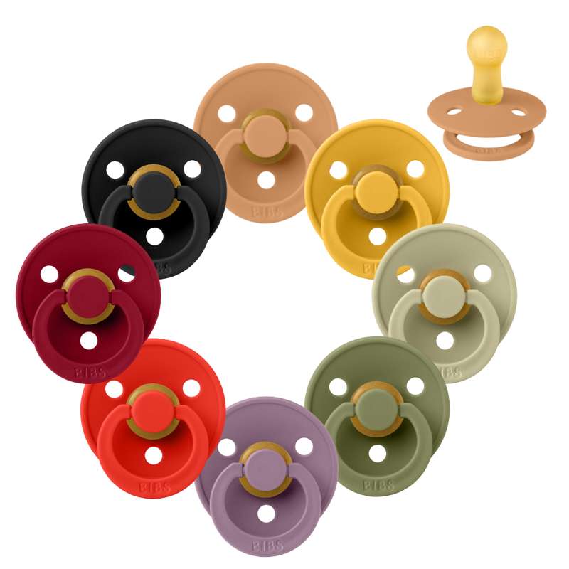 Rund Colour Sut Sampak 8 Stk. Str. 2 Happy Halloween fra Bibs