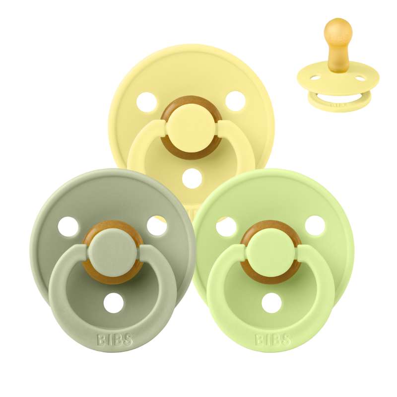 Rund Colour Sut Sampak 3 Stk. Str. 2 Lovely Lime fra Bibs