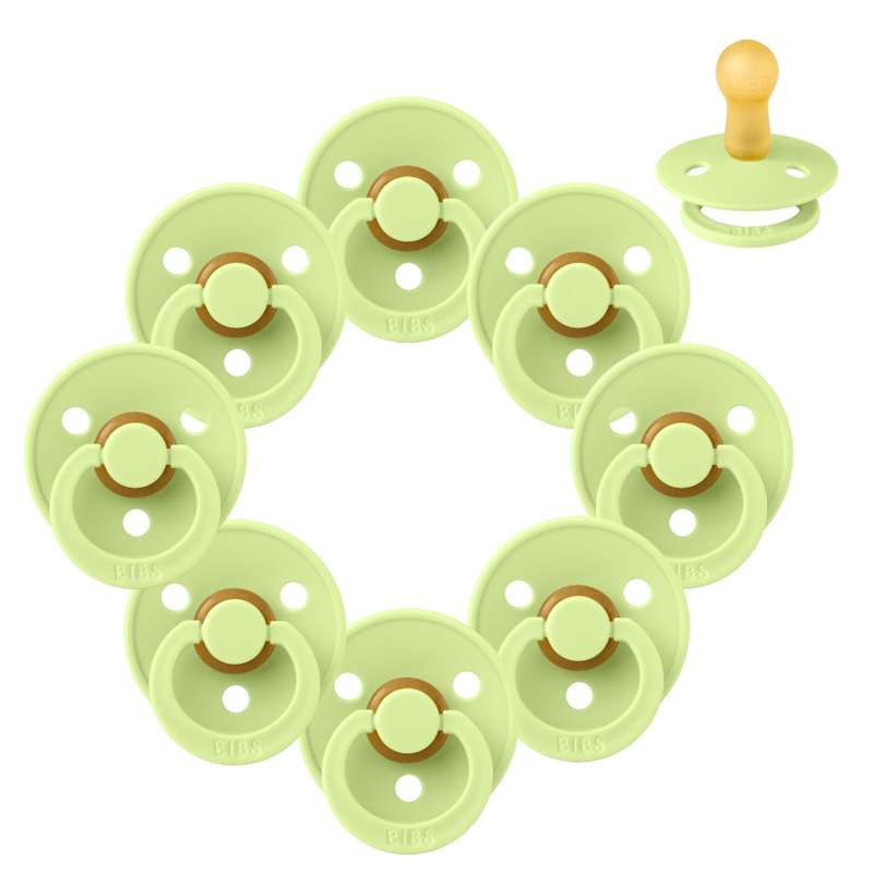 Rund Colour Sut   Sampak   8 Stk.   Str. 2   Matcha fra Bibs