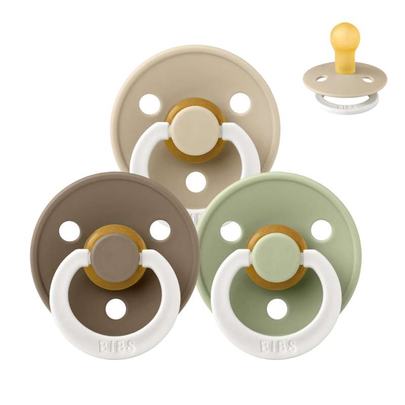 Rund Colour Sut Sampak 3 Stk. Str. 1 Sleep Tight Little One Glow fra Bibs