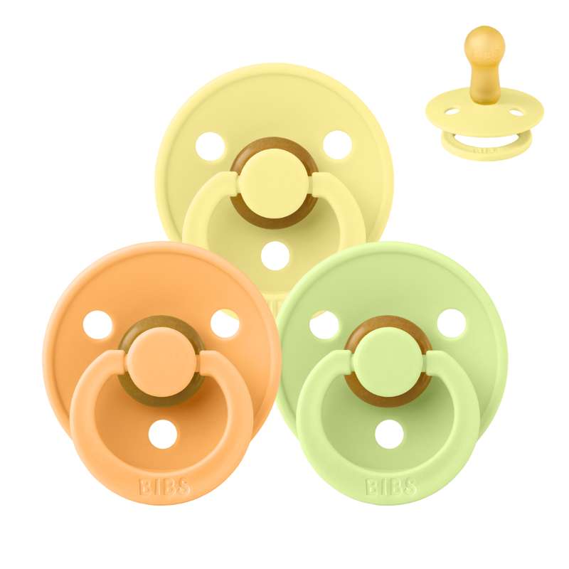 Rund Colour Sut Sampak 3 Stk. Str. 2 Sour Citrus fra Bibs