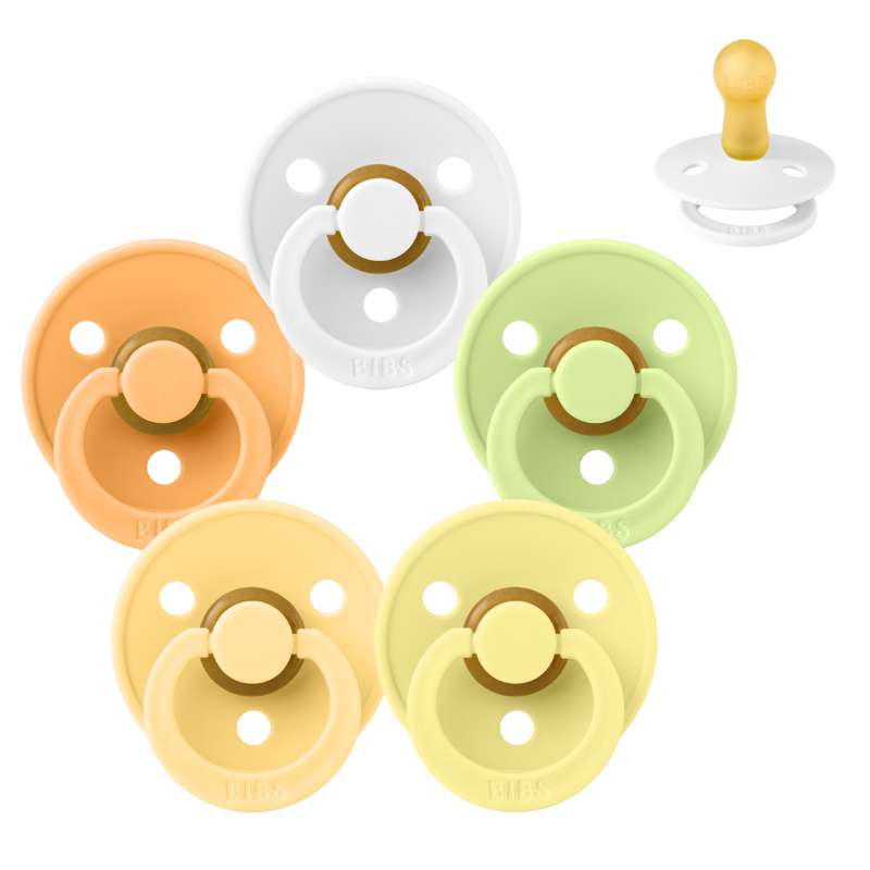 Rund Colour Sut Sampak 5 Stk. Str. 2 Sour Citrus fra Bibs