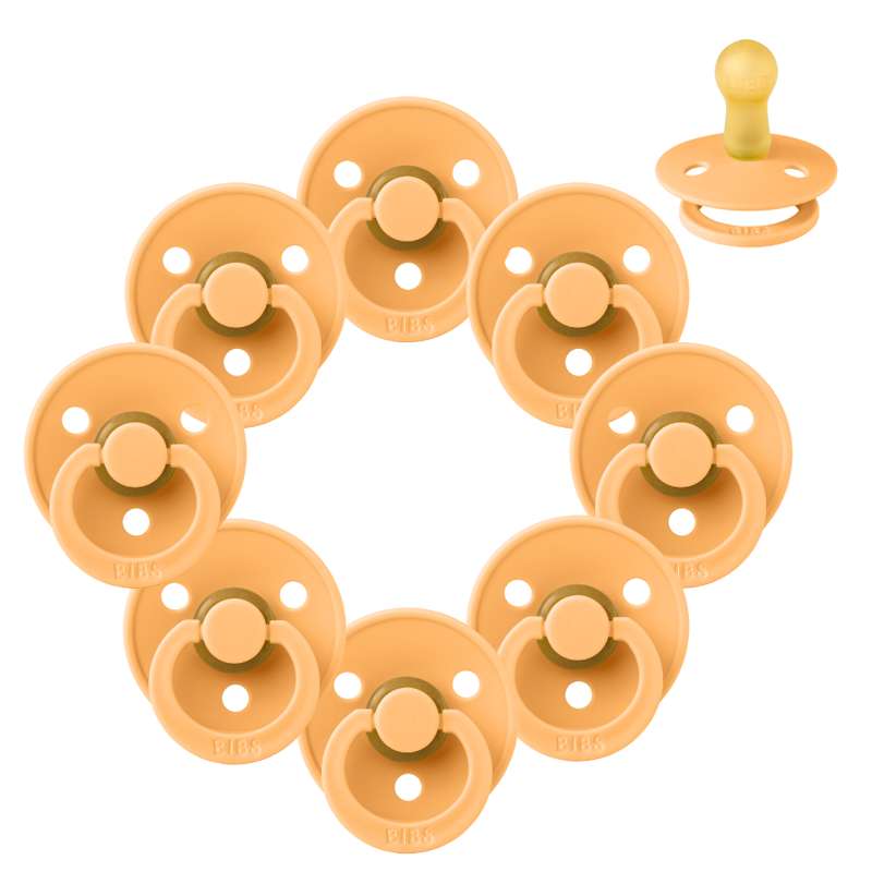 Rund Colour Sut Sampak 8 Stk. Str. 2 Sunkissed fra Bibs