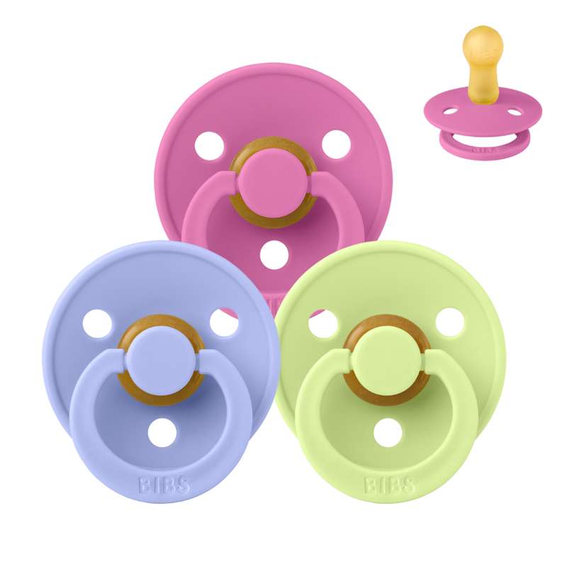 Rund Colour Sut Sampak 3 Stk. Str. 2 Sweet Sorbet fra Bibs