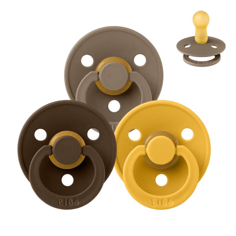 Rund Colour Sut Sampak 3 Stk. Str. 1 Teddy Bear fra Bibs