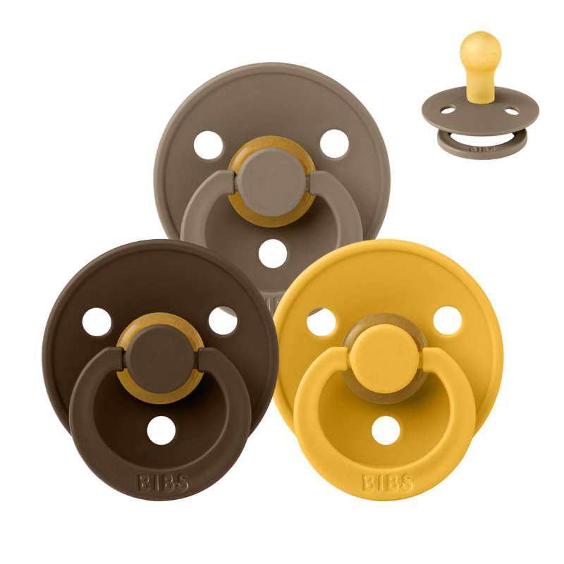 Rund Colour Sut Sampak 3 Stk. Str. 2 Teddy Bear fra Bibs