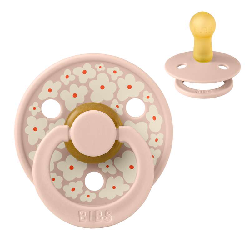 Rund Colour Sut   Str. 2   Naturgummi   Studio   Jasmine Field   Blush fra Bibs