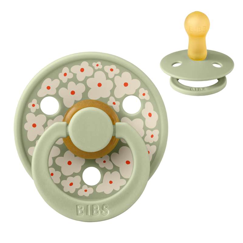 Rund Colour Sut   Str. 2   Naturgummi   Studio   Jasmine Field   Sage fra Bibs