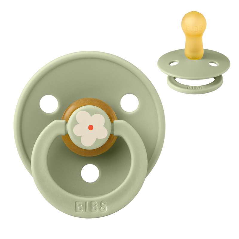 Rund Colour Sut   Str. 2   Naturgummi   Studio   Jasmine   Sage fra Bibs