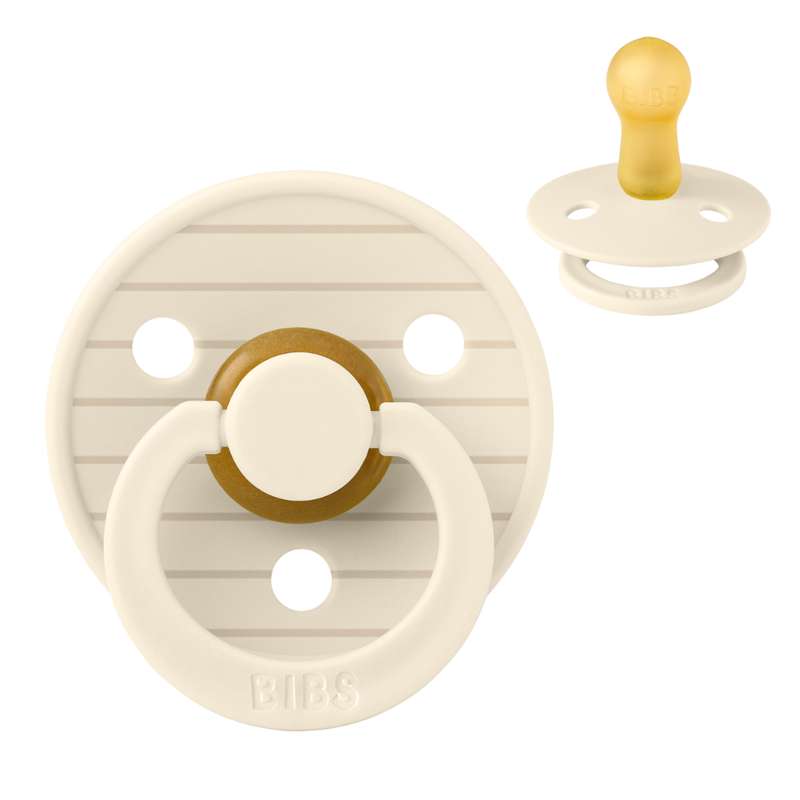 Rund Colour Sut   Str. 2   Naturgummi   Studio   Pin   Vanilla fra Bibs