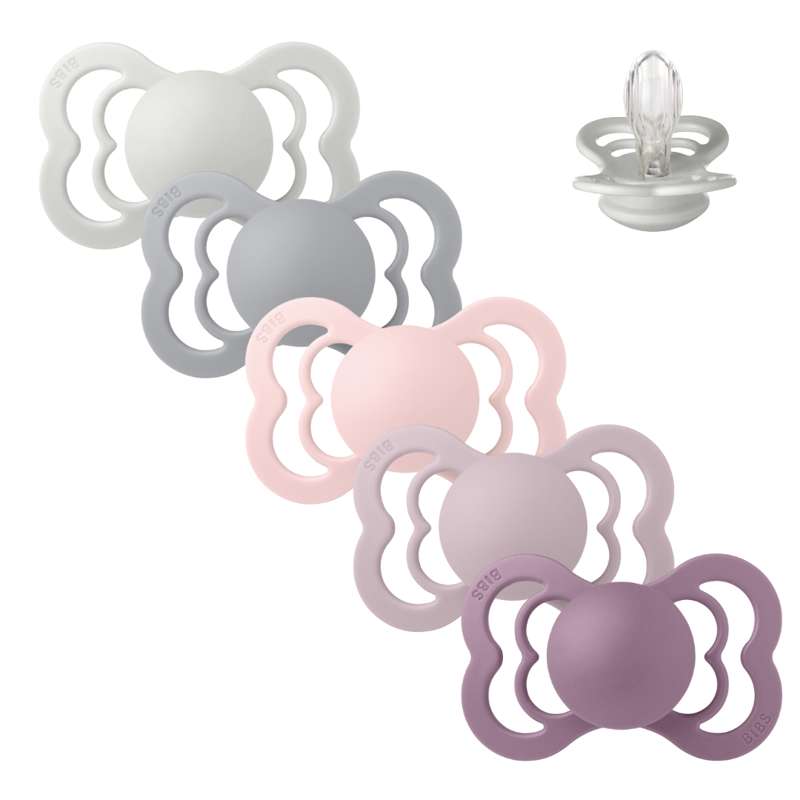 Supreme Sut   Sampak   5 Stk.   Str. 2   Lovely Lilacs fra Bibs