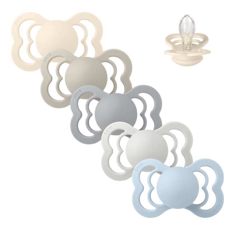Supreme Sut   Sampak   5 Stk.   Str. 2   Soft And Clear fra Bibs