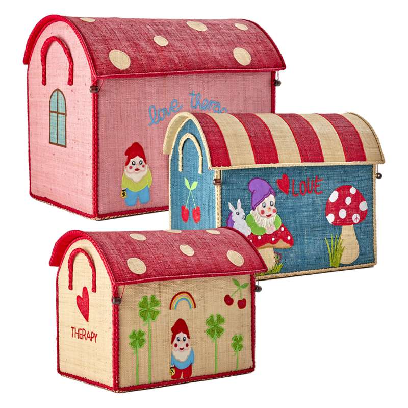 Raffia Opbevaringshus   Love Therapy   Stor fra Rice