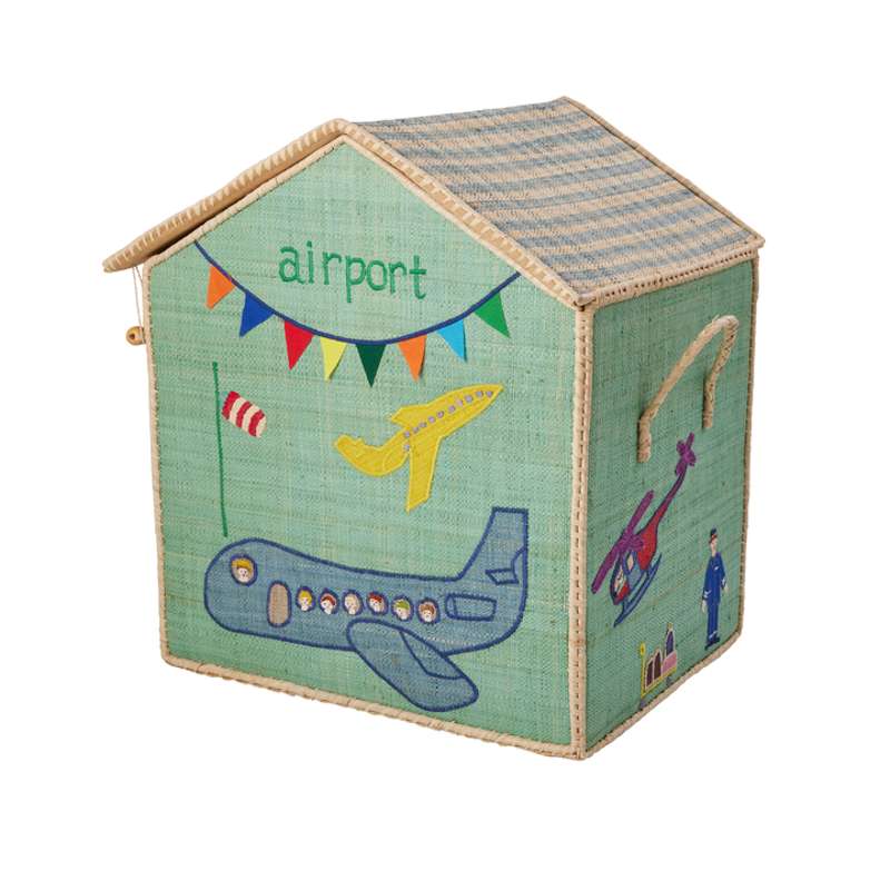 Raffia Opbevaringshus   Travelling   Stor fra Rice