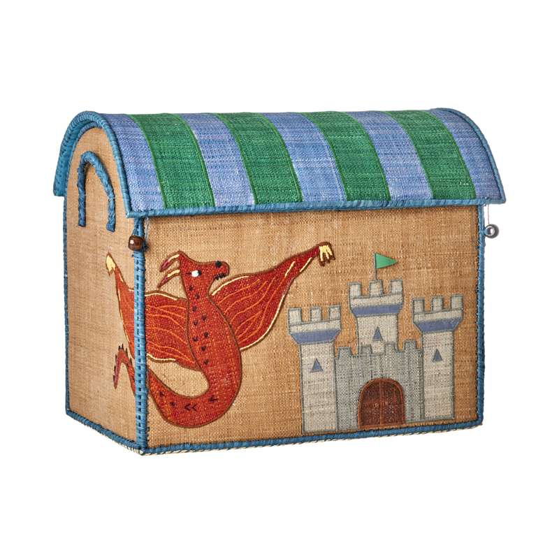 Raffia Opbevaringshus   Dragon   Mellem fra Rice