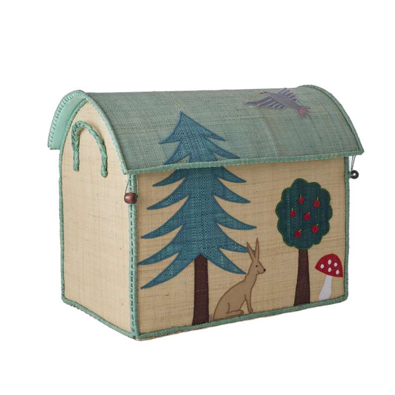 Raffia Opbevaringshus   Happy Forest   Mellem fra Rice