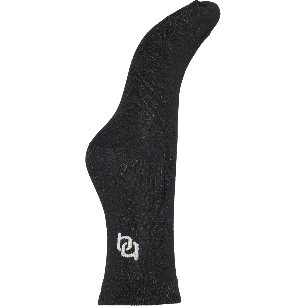 B:young Dame Strømper Bawli   Black Logo Sock fra B.young