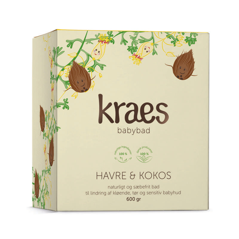 Babybad M. Havre Og Kokos   600g fra Kraes
