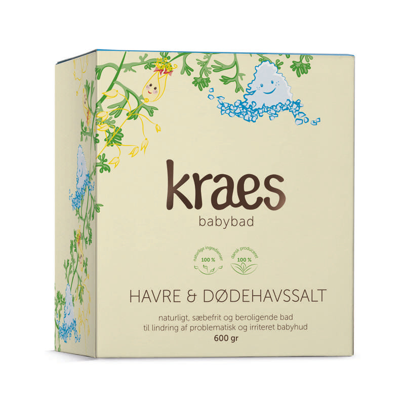 Babybad M. Havre Og Dødehavssalt   600g fra Kraes