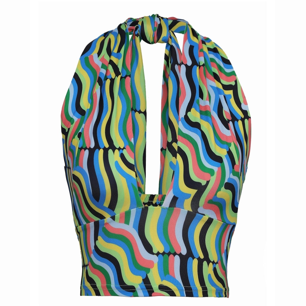 Barbara Kristoffersen Top Bk134   Lollipop Print fra Rosemunde