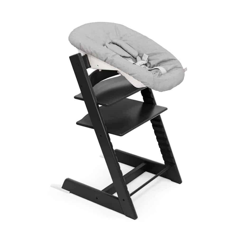 Tripp Trapp Bøg + Newborn Set   Sort   Grey fra Stokke