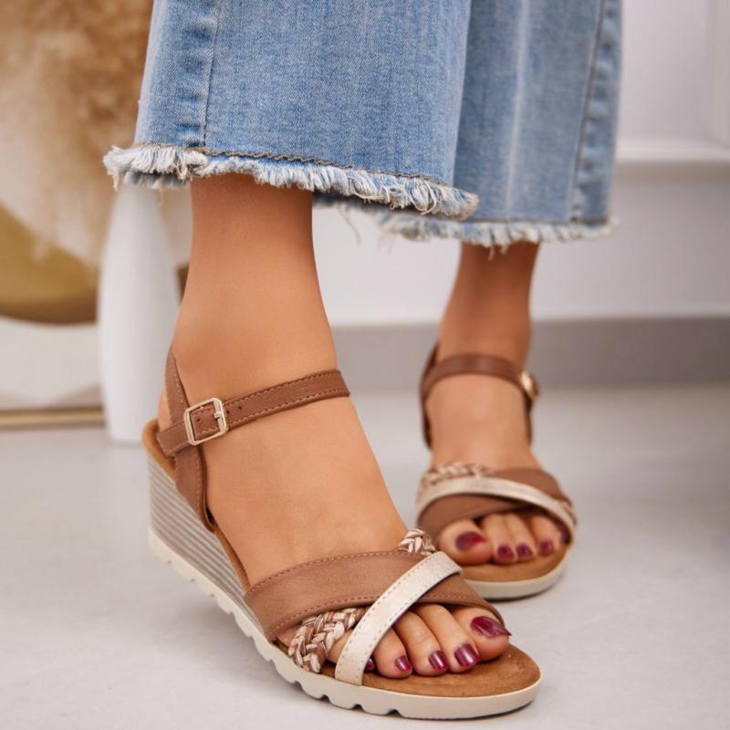 Beline Dame Sandaler 1515   Camel fra Shoes