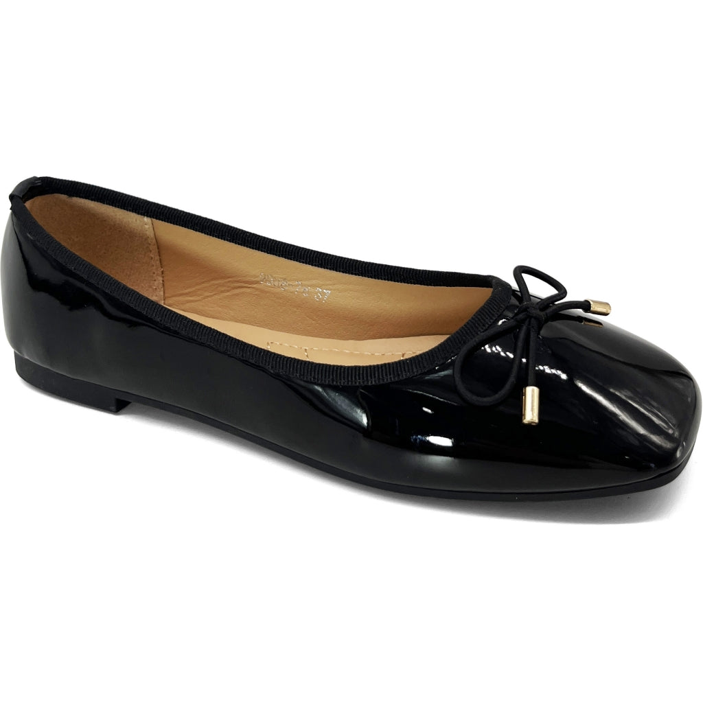 Benita Dame Ballerina 9988 76   Black fra Shoes