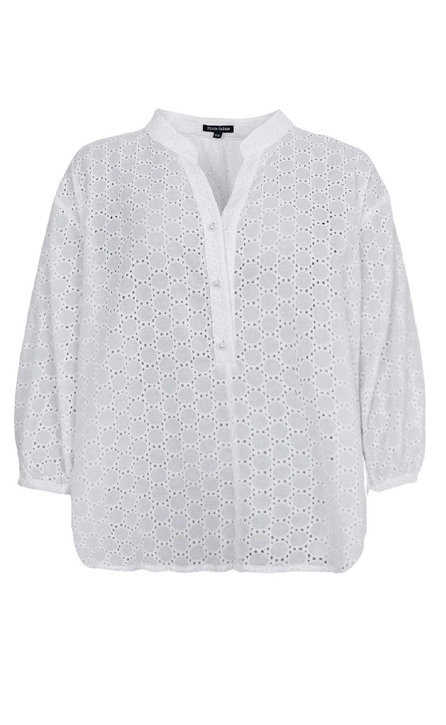 Bluse   Frida   White fra Black Colour