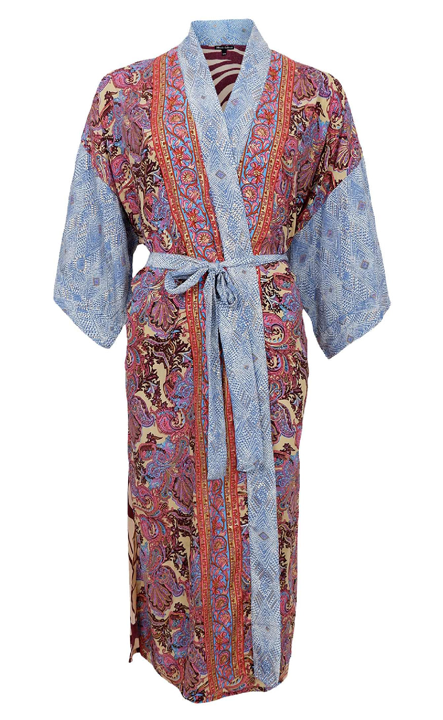 Kimono   Luna   Royal Berry Mix fra Black Colour