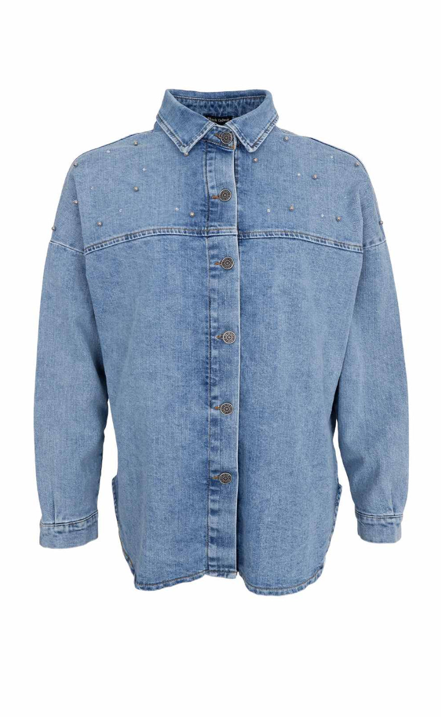 Skjorte   Fanny   Lt. Denim fra Black Colour