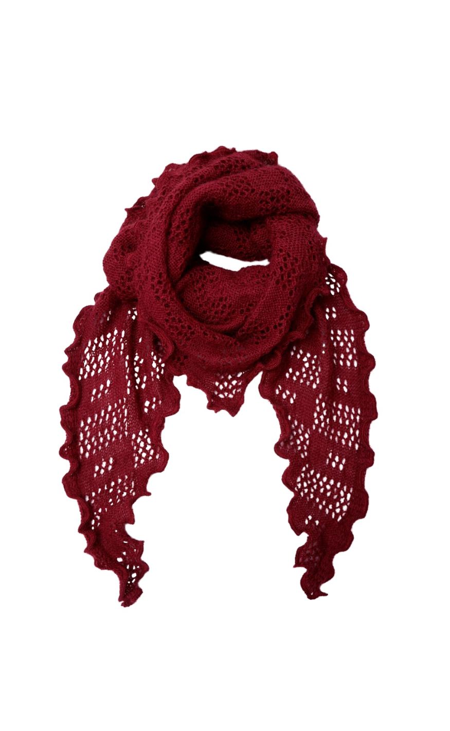 Tørklæde   Camille Winter   Wine fra Black Colour