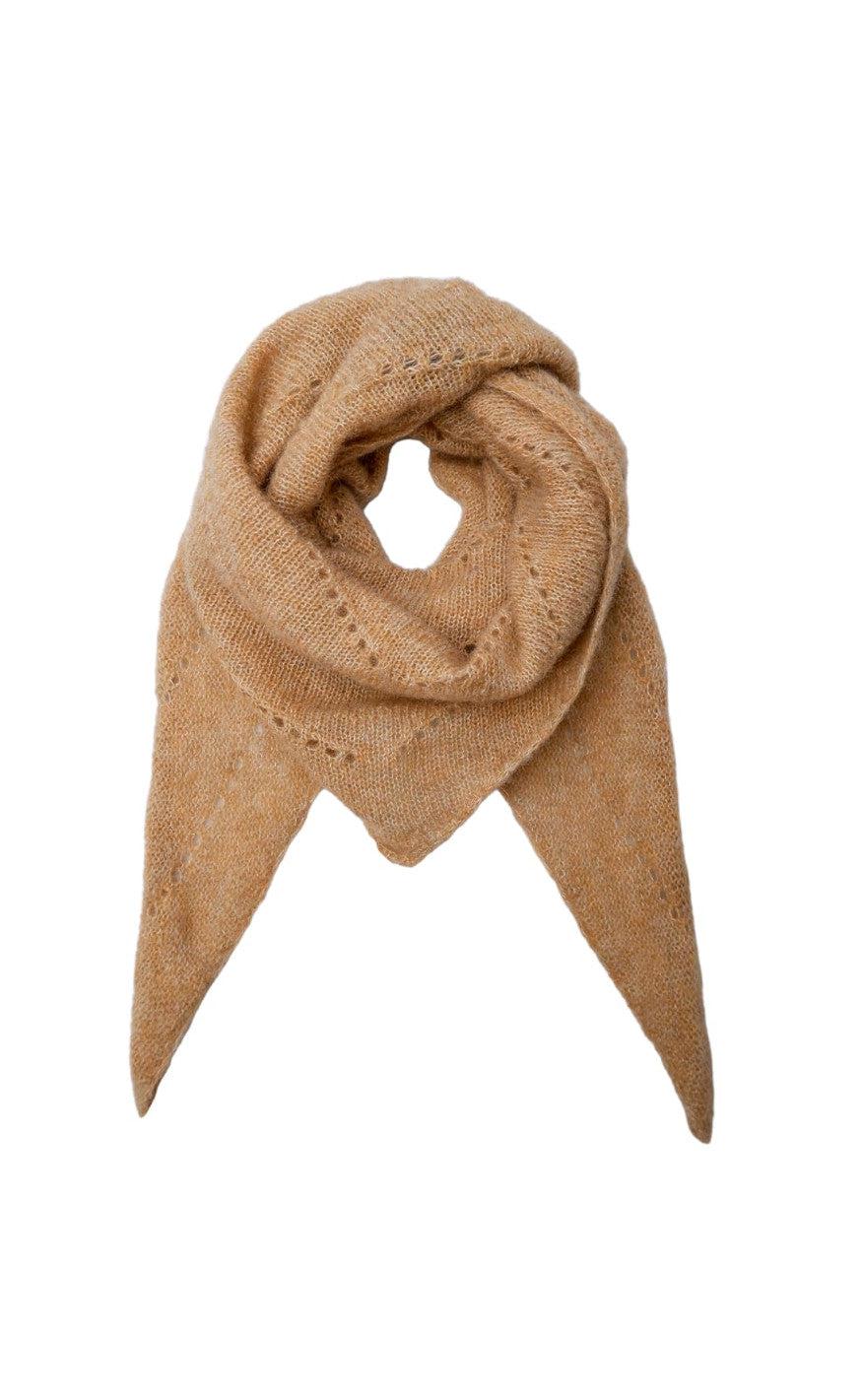 Tørklæde   Dell Knitted Mini   Frappe fra Black Colour