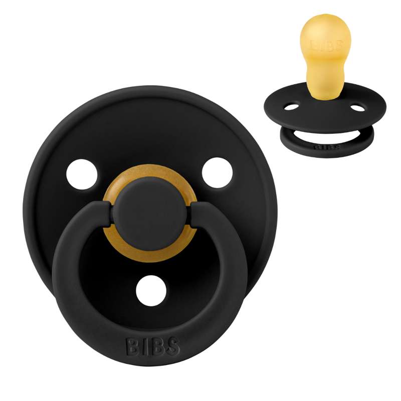 Rund Colour Sut   Str. 3   Naturgummi   Black fra Bibs