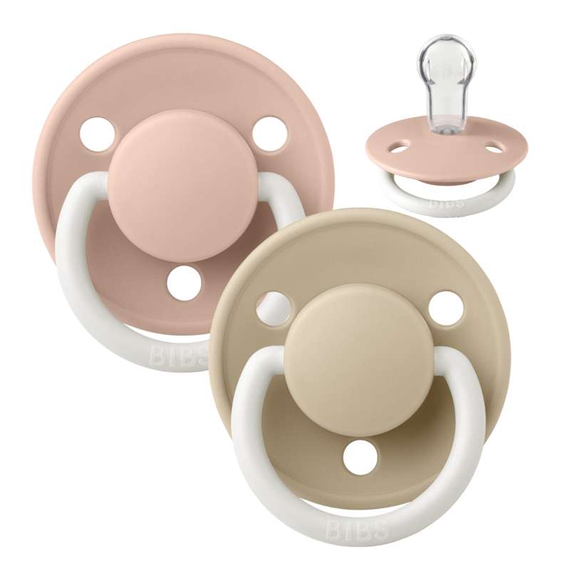 De Lux Sut 2 Pak Onesize Silikone Glow Blush Vanilla fra Bibs