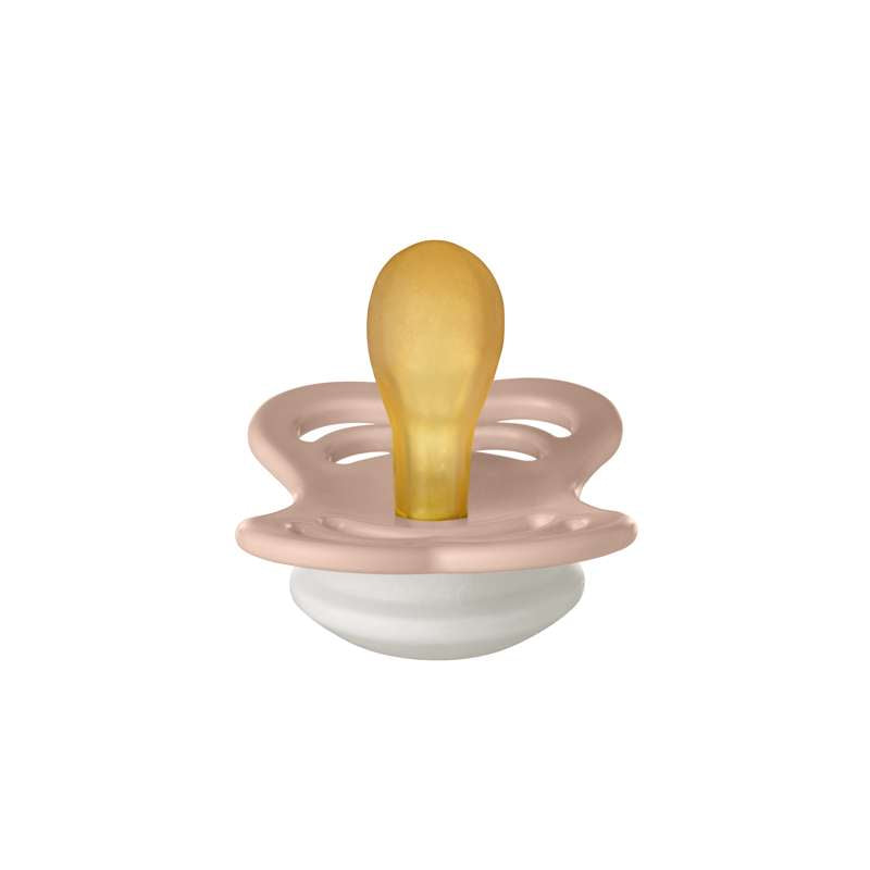 Supreme Sut   Str. 1   Naturgummi   Glow   Blush fra Bibs