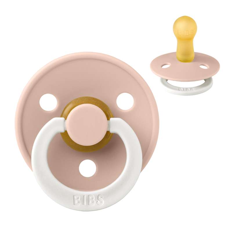 Rund Colour Sut   Str. 2   Naturgummi   Glow   Blush fra Bibs