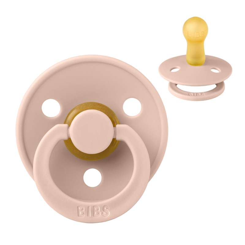 Rund Colour Sut   Str. 2   Naturgummi   Blush fra Bibs