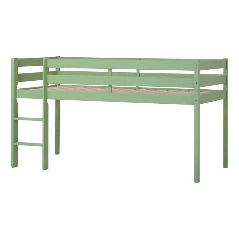 Eco Comfort   Halvhøj Seng   Flere Størrelser   Pale Green fra Hoppekids