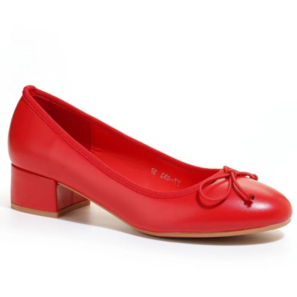 Camille Dame Plateau Sko 77 493   Red fra Shoes