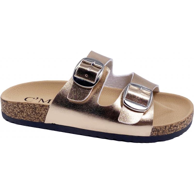 Cammi Dame Sandal 2023   Champagne fra Shoes