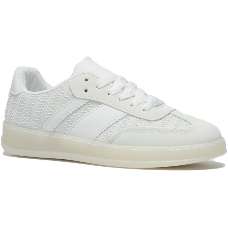 Caroline Dame Sneakers 1208   White fra Shoes