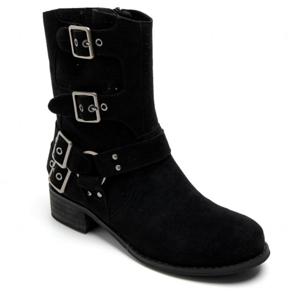 Celine Dame Bikerstøvler 9635a   Black fra Shoes